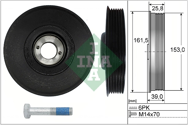 Belt Pulley Set, crankshaft